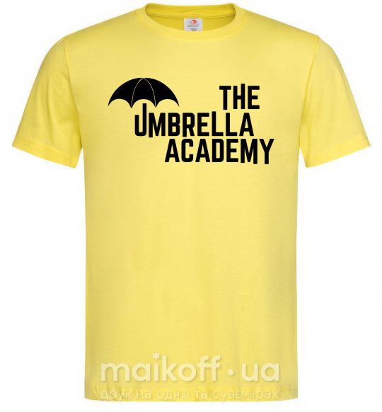 Чоловіча футболка The umbrella academy logo Лимонний фото