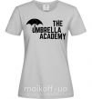 Жіноча футболка The umbrella academy logo Сірий фото