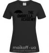 Жіноча футболка The umbrella academy logo Чорний фото