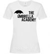Жіноча футболка The umbrella academy logo Білий фото