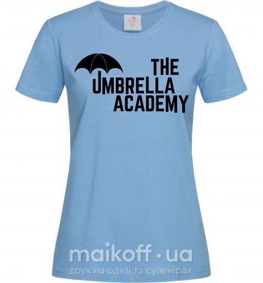 Жіноча футболка The umbrella academy logo Блакитний фото