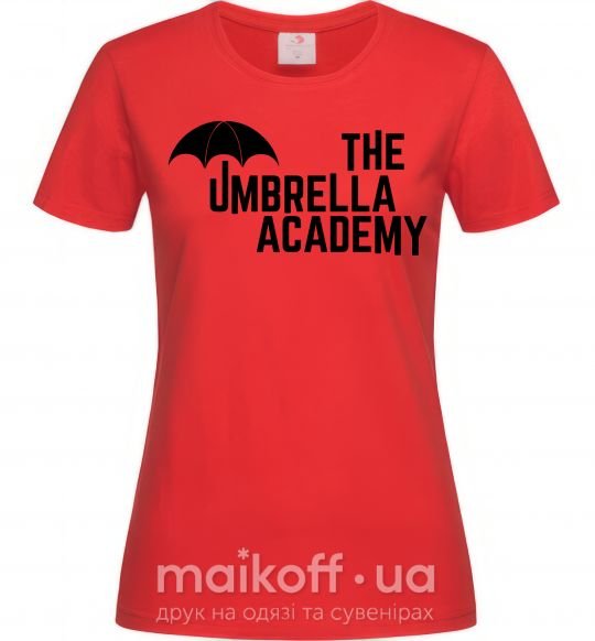 Жіноча футболка The umbrella academy logo Червоний фото