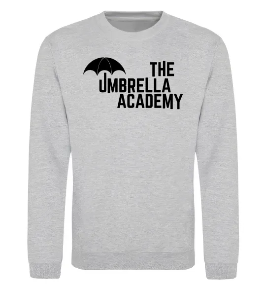 Світшот The umbrella academy logo Сірий меланж фото
