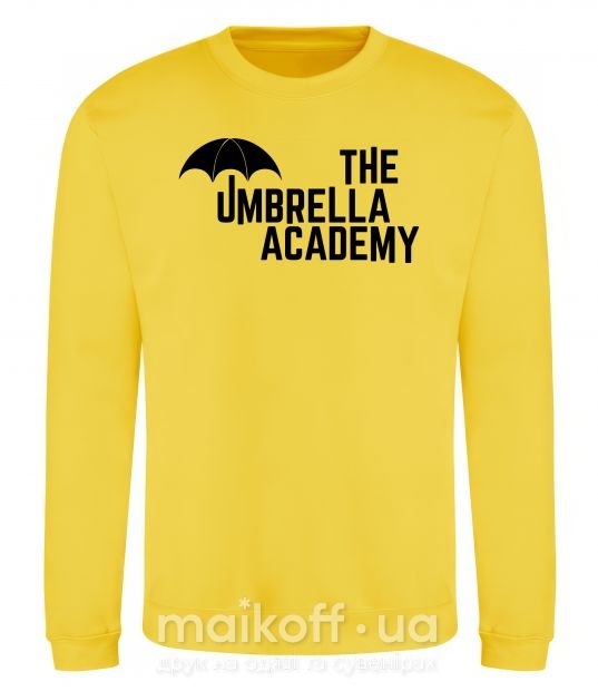 Свитшот The umbrella academy logo Солнечно желтый фото