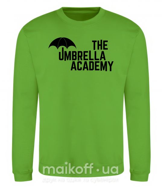 Світшот The umbrella academy logo Лаймовий фото