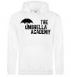 Чоловіча толстовка (худі) The umbrella academy logo Білий фото