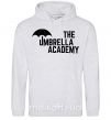 Мужская толстовка (худи) The umbrella academy logo Серый меланж фото