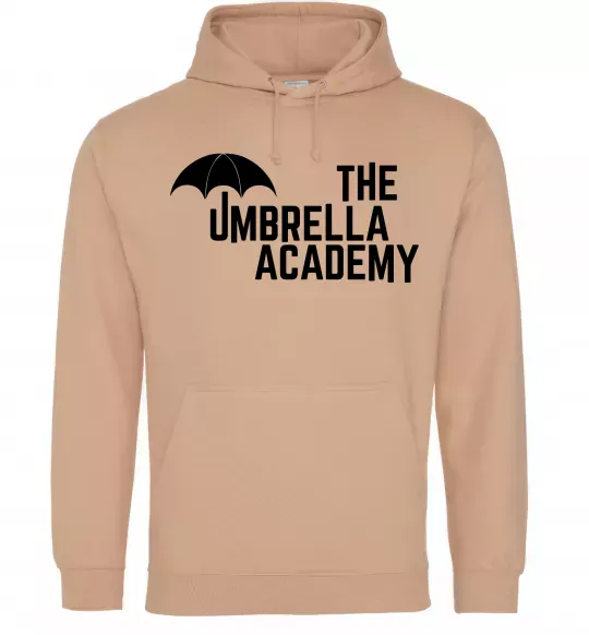 Мужская толстовка (худи) The umbrella academy logo Песочный фото