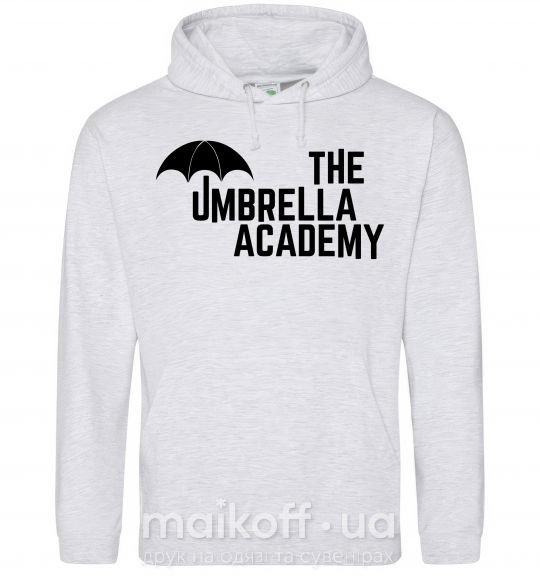 Женская толстовка (худи) The umbrella academy logo Серый меланж фото
