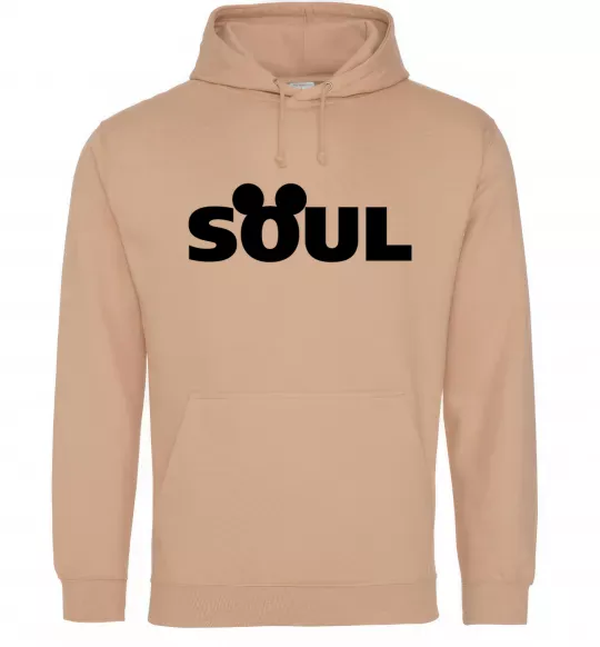 Мужская толстовка (худи) Soul Песочный фото