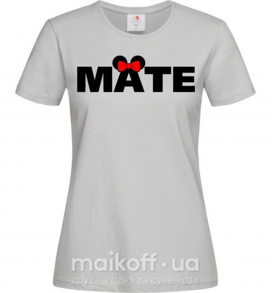 Жіноча футболка Mate Сірий фото