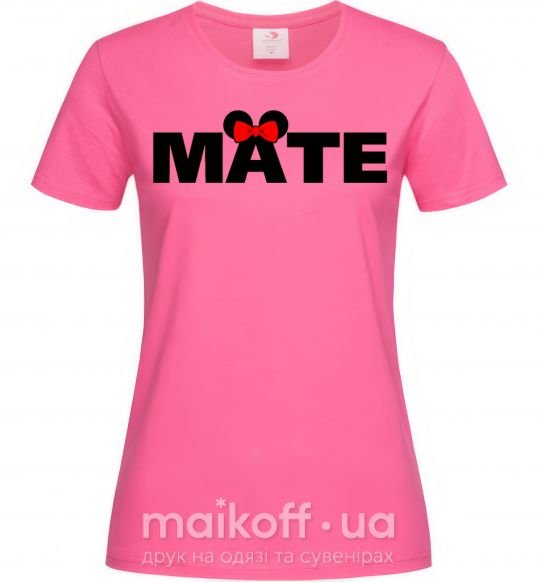 Жіноча футболка Mate Яскраво-рожевий фото