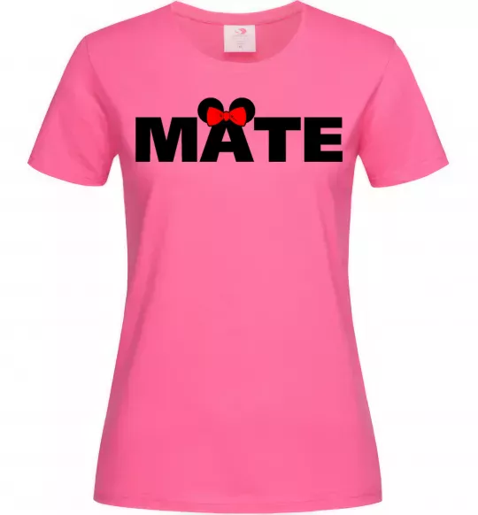 Женская футболка Mate Ярко-розовый фото