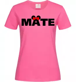 Женская футболка Mate Ярко-розовый фото