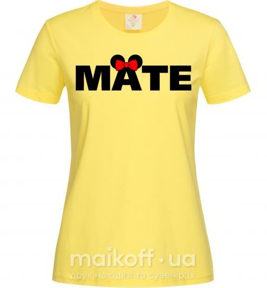 Жіноча футболка Mate Лимонний фото