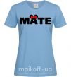 Жіноча футболка Mate Блакитний фото