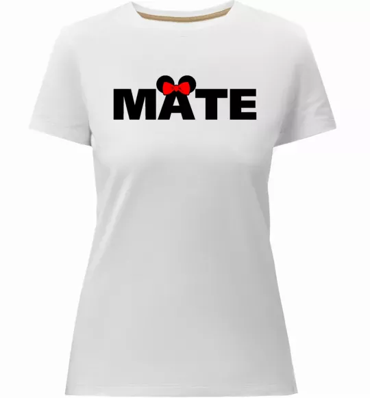 Жіноча преміум футболка Mate Білий фото