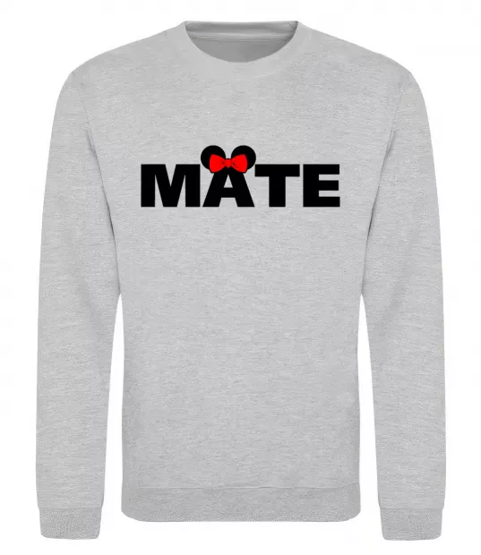 Свитшот Mate Серый меланж фото