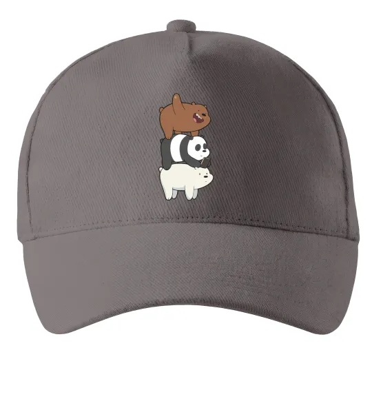 Кепка We bare bears Серый фото