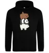 Мужская толстовка (худи) We bare bears Черный фото