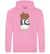 Жіноча толстовка (худі) We bare bears Рожевий Жіноча толстовка (худі) We bare bears Рожевий фото