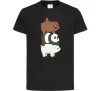 Дитяча футболка We bare bears Чорний Дитяча футболка We bare bears Чорний фото