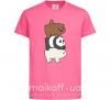 Детская футболка We bare bears Ярко-розовый фото