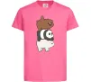 Дитяча футболка We bare bears Яскраво-рожевий Дитяча футболка We bare bears Яскраво-рожевий фото