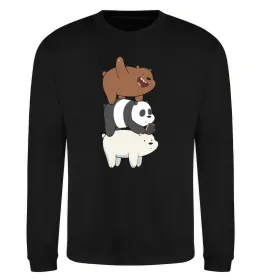 Свитшот We bare bears Черный фото