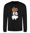 Свитшот We bare bears Черный фото