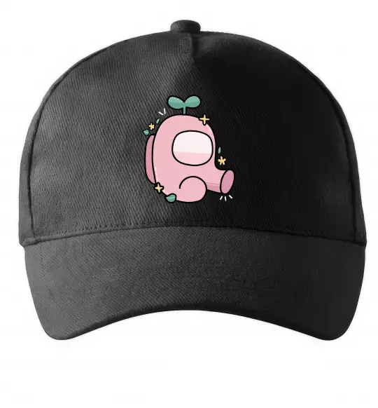 Кепка Among us рожевий з листям Черный фото