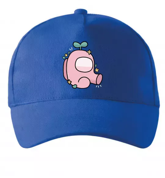 Кепка Among us рожевий з листям Ярко-синий фото