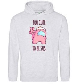 Мужская толстовка (худи) Among us too cute