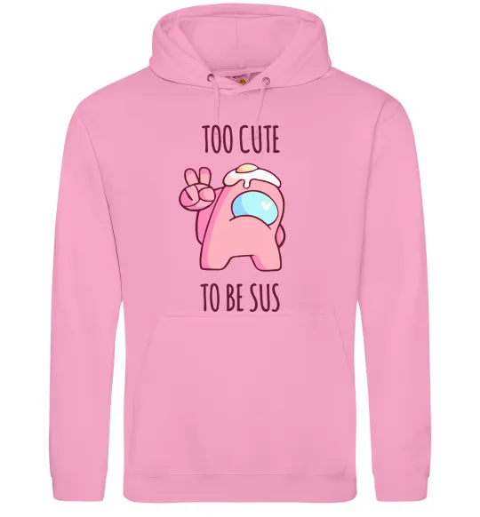 Женская толстовка (худи) Among us too cute Розовый фото