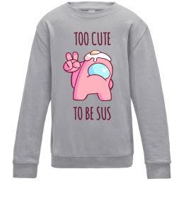Детский Свитшот Among us too cute