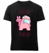 Мужская премиум футболка Among us too cute Черный фото