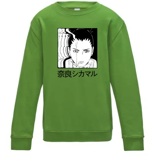 Дитячий світшот Shikamaru Лаймовий фото