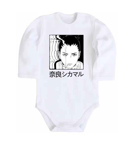 Детский боди Shikamaru Белый фото