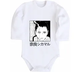 Детский боди Shikamaru Nara Белый фото