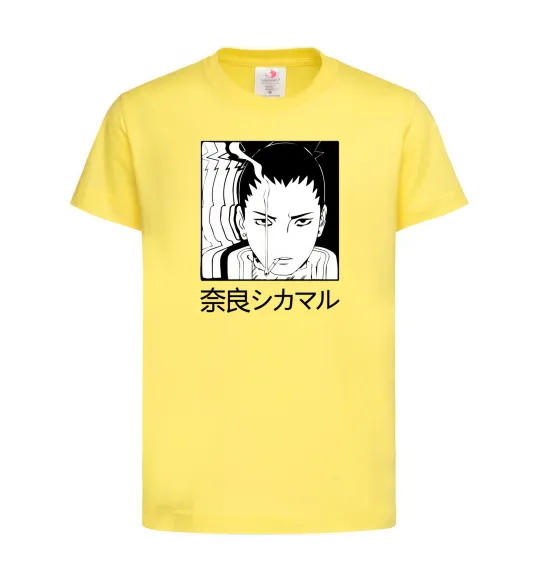 Дитяча футболка Shikamaru Лимонний фото