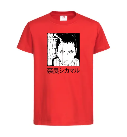 Дитяча футболка Shikamaru Червоний фото