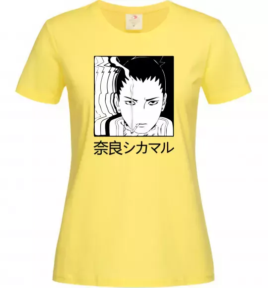 Жіноча футболка Shikamaru Лимонний фото