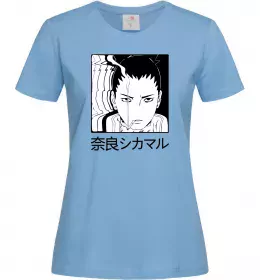 Жіноча футболка Shikamaru Блакитний фото