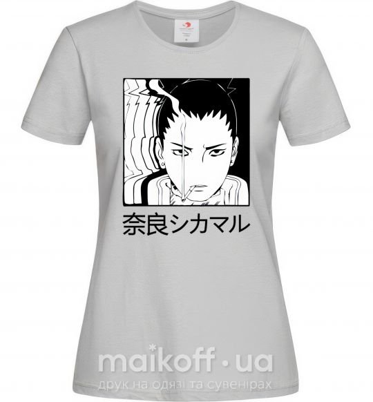 Жіноча футболка Shikamaru Сірий фото