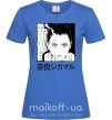 Жіноча футболка Shikamaru Яскраво-синій фото