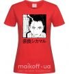 Женская футболка Shikamaru Красный фото