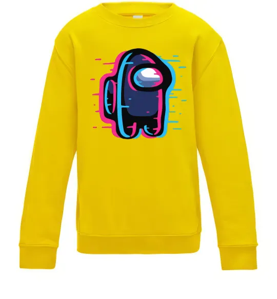 Дитячий світшот Among us сдвиг Сонячно жовтий фото