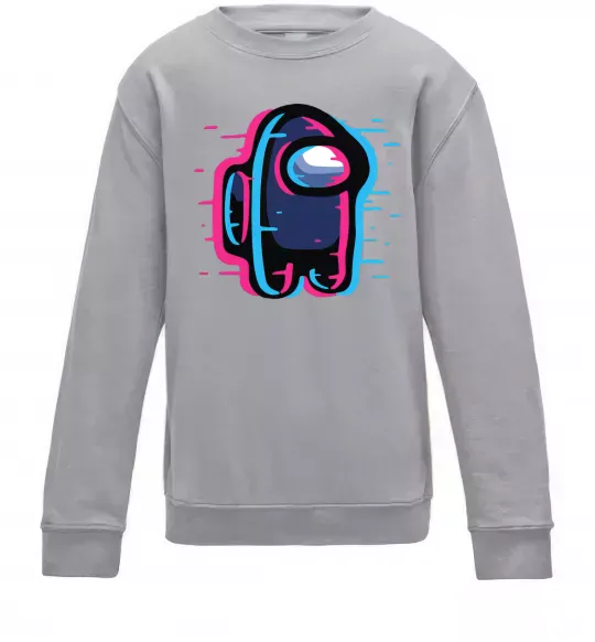 Дитячий світшот Among us сдвиг Сірий меланж фото