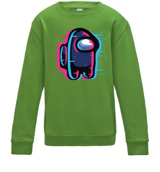 Дитячий світшот Among us сдвиг Лаймовий фото