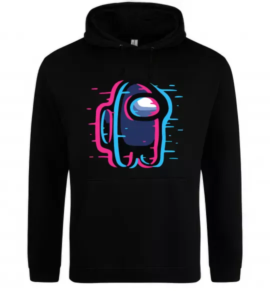 Мужская толстовка (худи) Among us сдвиг Черный фото